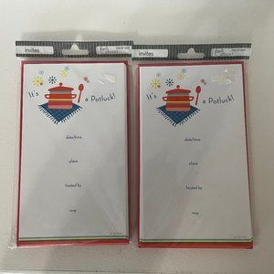 Invitations 20 2 packages NIP Potluck Envelopes